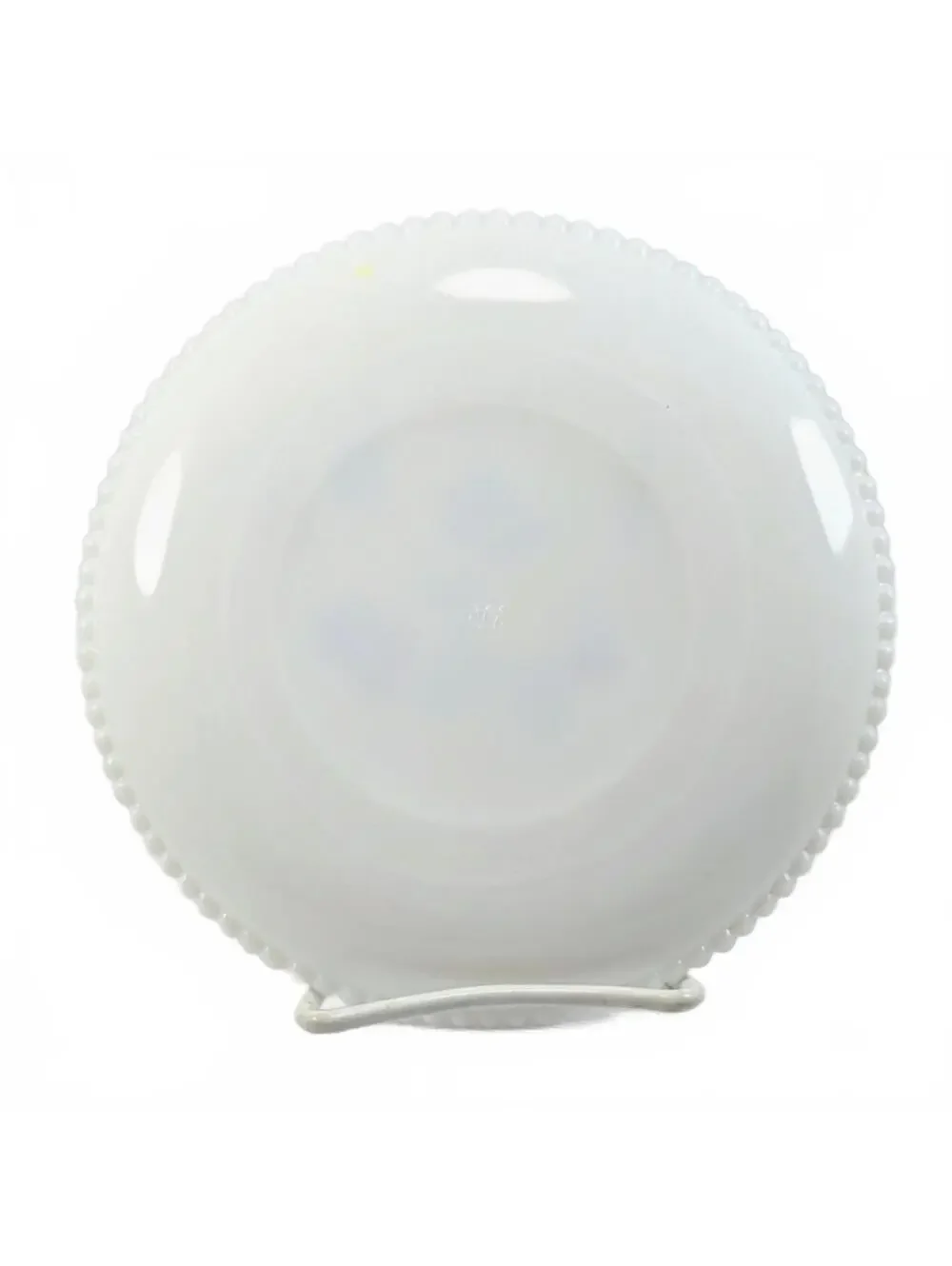 Westmoreland Milk Glass Painted Blackberries Beaded Edge Salad Plate